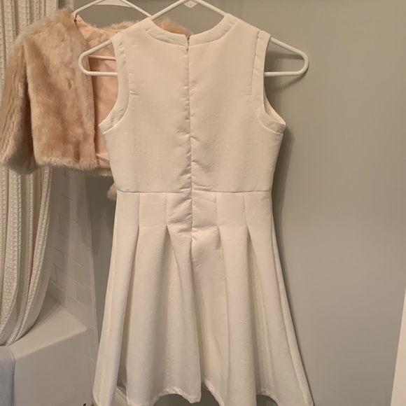 Jusbe Sz 12 flower girl, recital, father daughter dance, dress & faux fur coat. - Picture 6 of 10